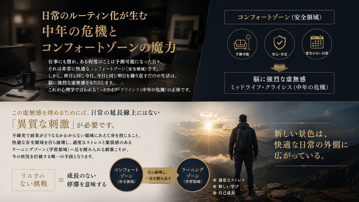 コンフォートゾーンを抜け出す心理モデル