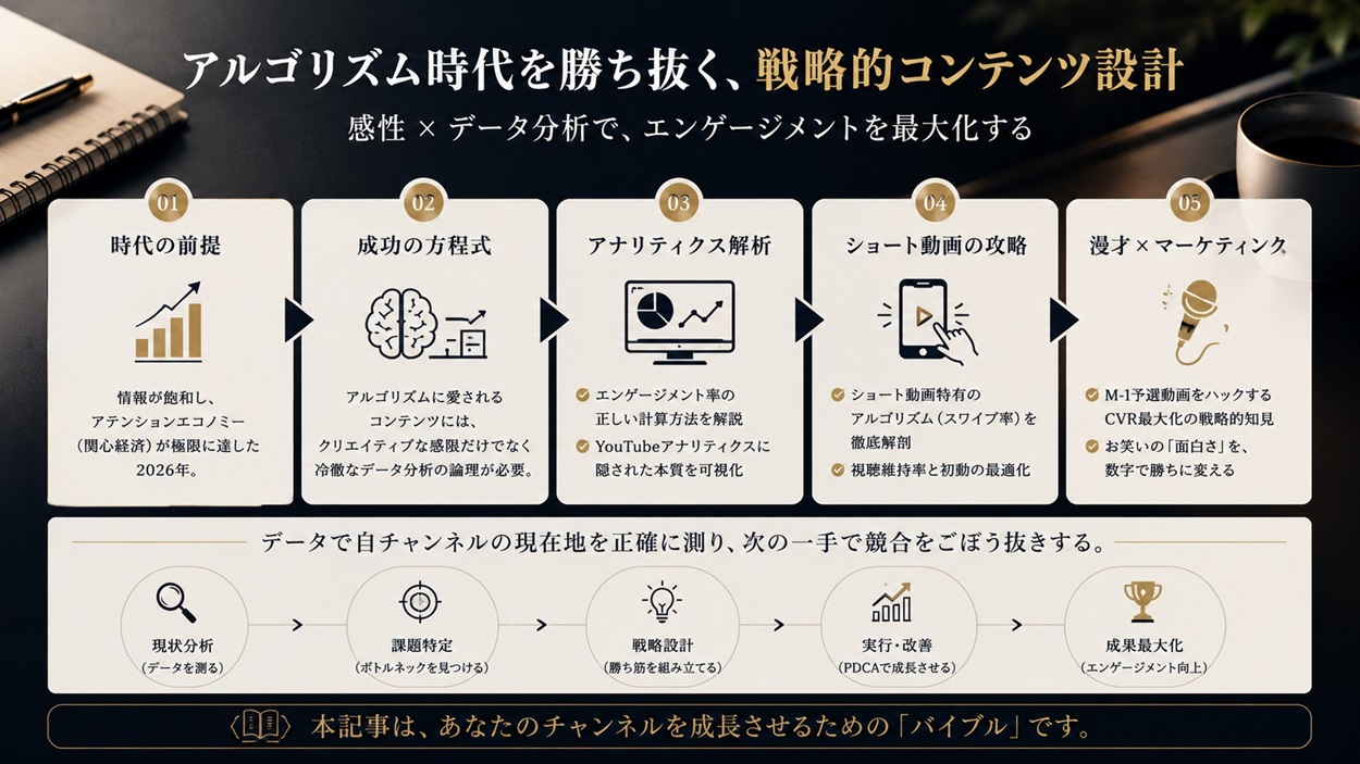 YouTubeアルゴリズムとエンゲージメントの相関図