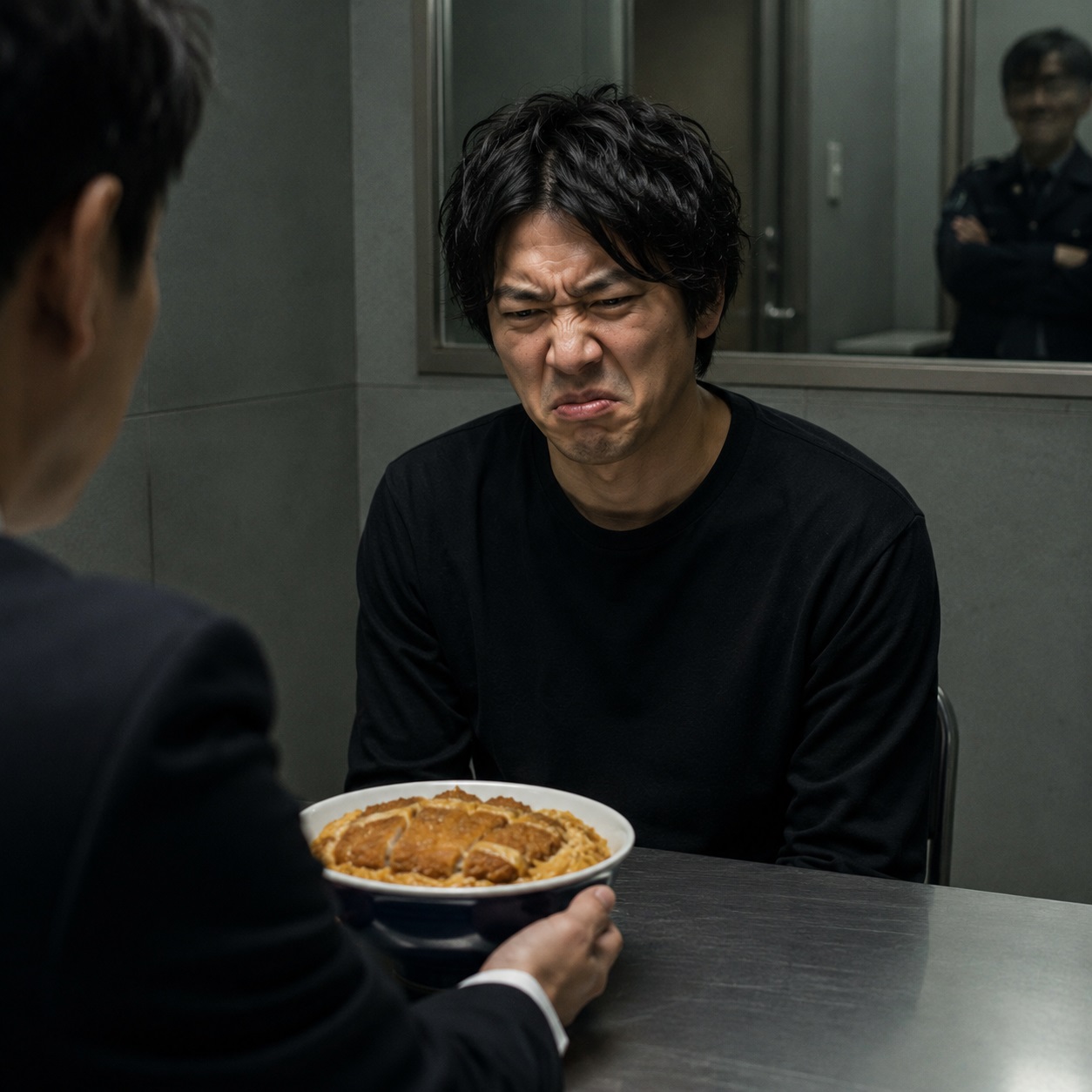 カツ丼を出された容疑者（写真で一言のお題）
