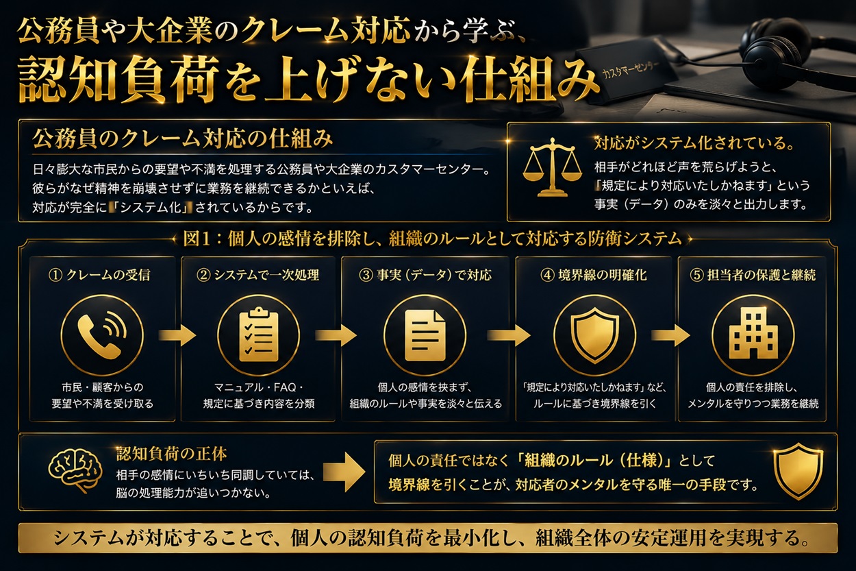 公務員のクレーム対応の仕組み