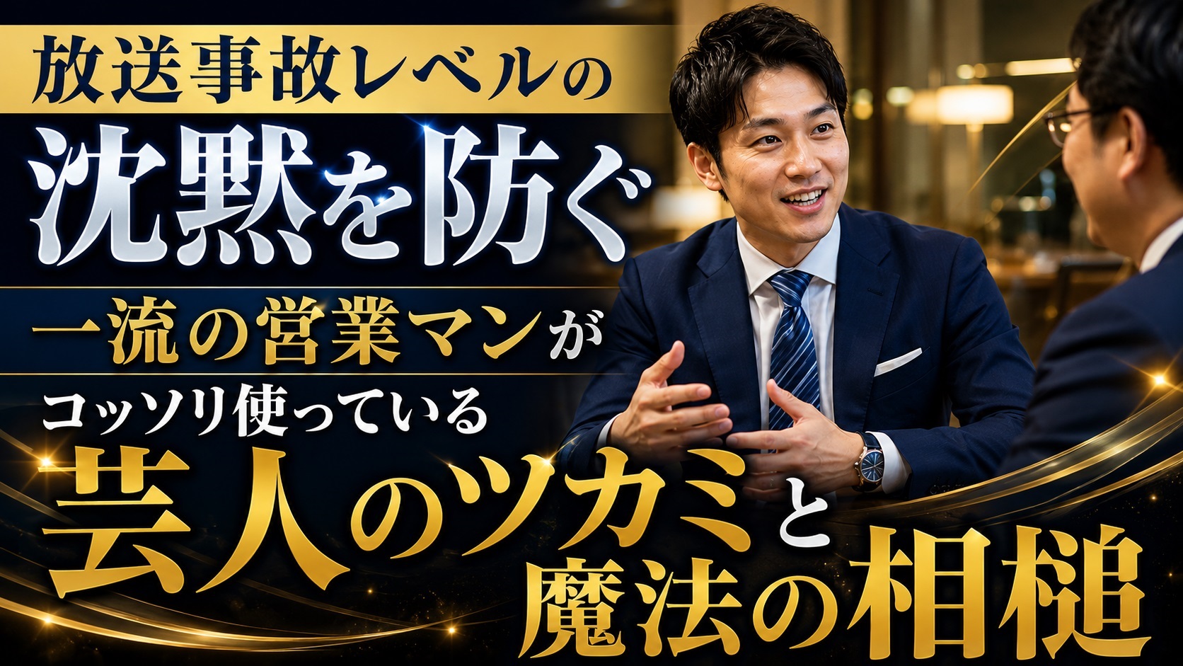 商談での気まずい沈黙を防ぐ芸人のツカミと魔法の相槌の技術