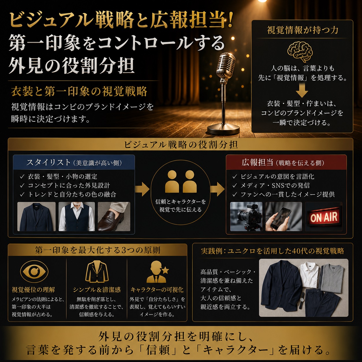 衣装と第一印象の視覚戦略